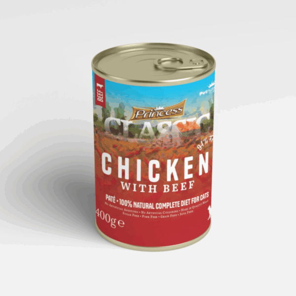 Princess Premium Beef With Chicken & Vegetables Cat Wet Food 400G