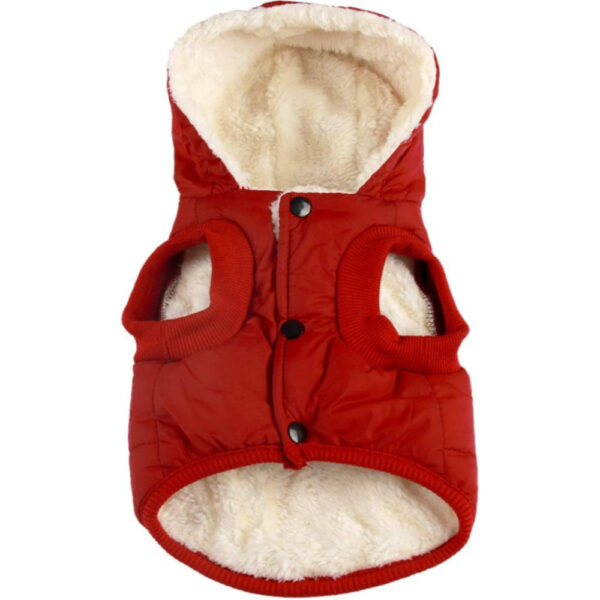 Cozy Fleece Dog Sweater Super Warm Winter Dog Coat With Hat Medium