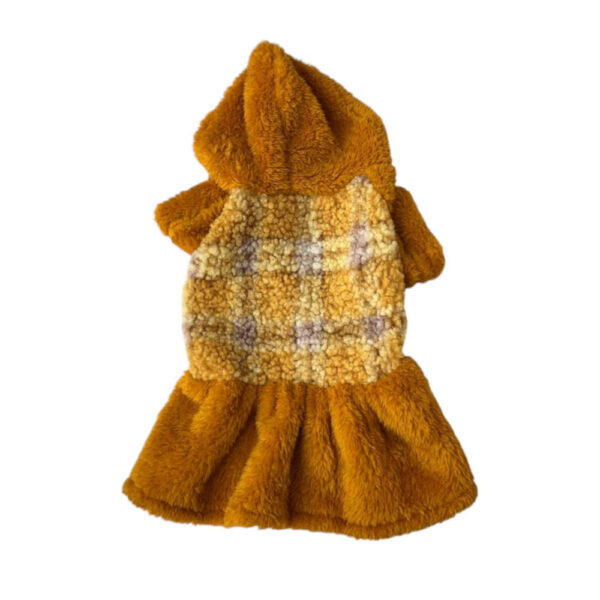Stylish Pet Dress With Hood M Size