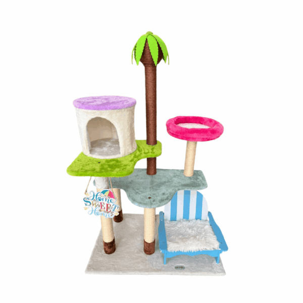 Cat Tree Multi-Level with Scratching Posts, Caves, Hammock