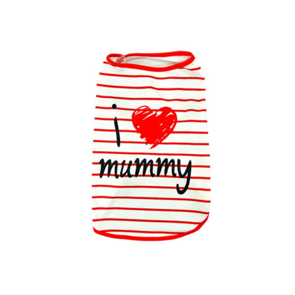 I Love Mummy Dog Shirt Medium size