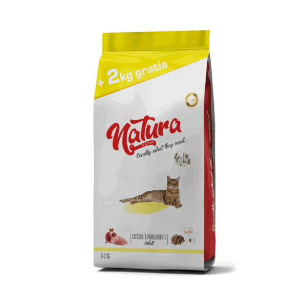 Natura Chicken & Pomegranate Adult Cat Dry Food 10kg
