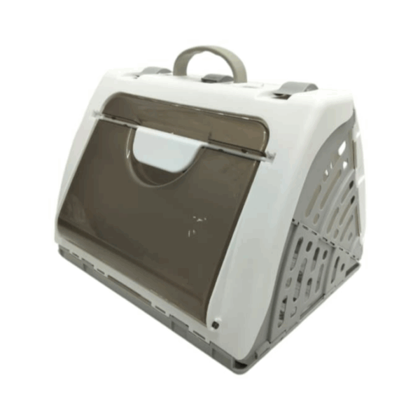 Pet carrier with foldable transparent side Length 43 cm Width 34 cm Height 31 cm