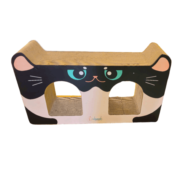Large Black Cat Face Cardboard Cat Scratch 99*57*25 Cm