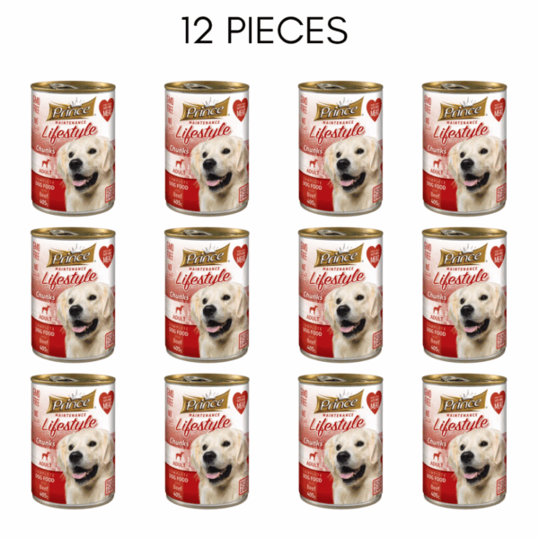 Prince Life Style Chunk Beef 405 G - 12 Pcs