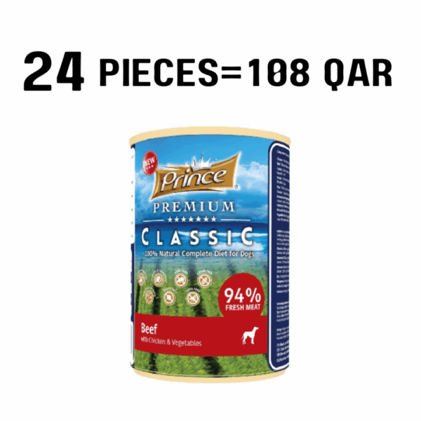 Prince Premium Beef With Chicken Vegetable 400 G - 24 Pcs
