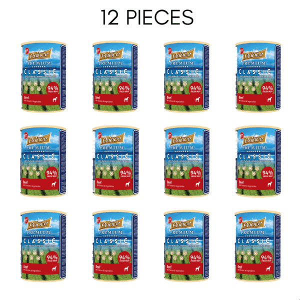 Prince Premium Beef With Chicken Vegetable 400 G - 12 Pcs