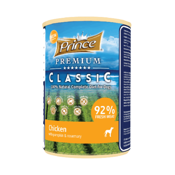 Prince Premium Chicken With Pumpkin & Rosemary Dog Wet Food 400G