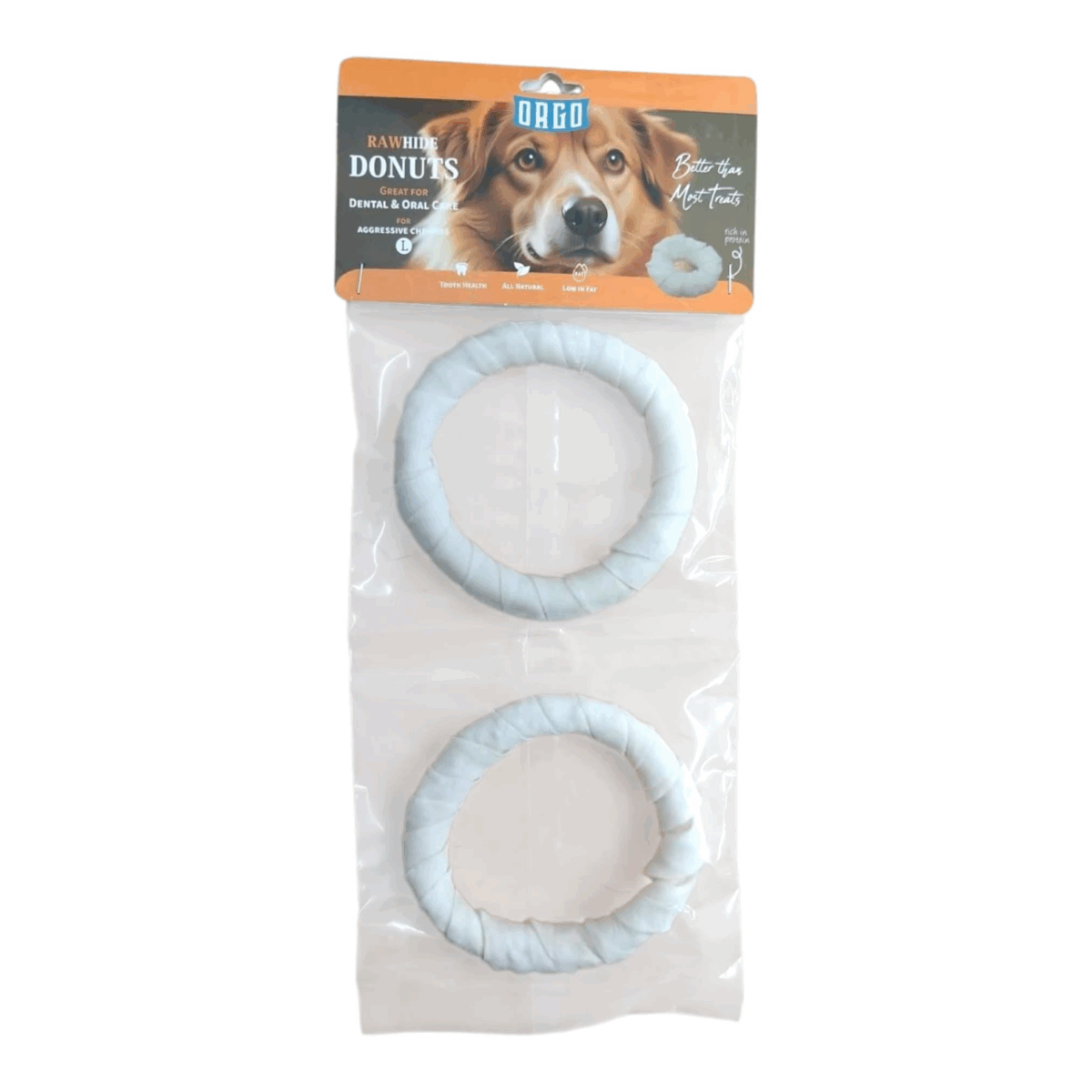 Rawhide Donuts, Great For Dental And Oral Care L Size