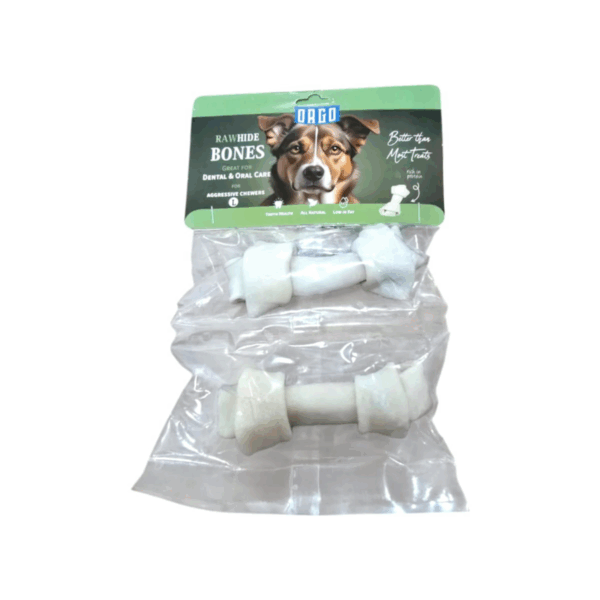 Rawhide bones L size , 2 pcs for dental and oral care