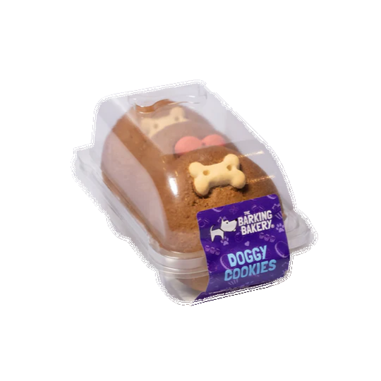 A pack of 3 small bite-sized delicious doggy cookies 75 g