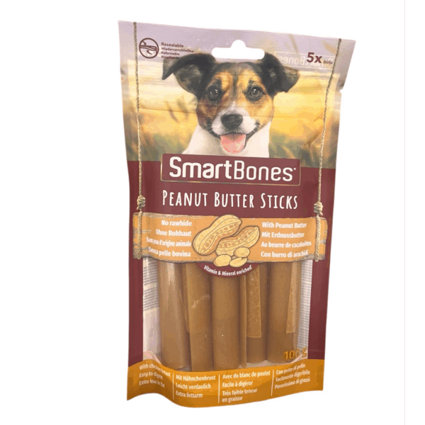 SmartBones Peanut Butter Sticks for dog 100 g x 5 sticks