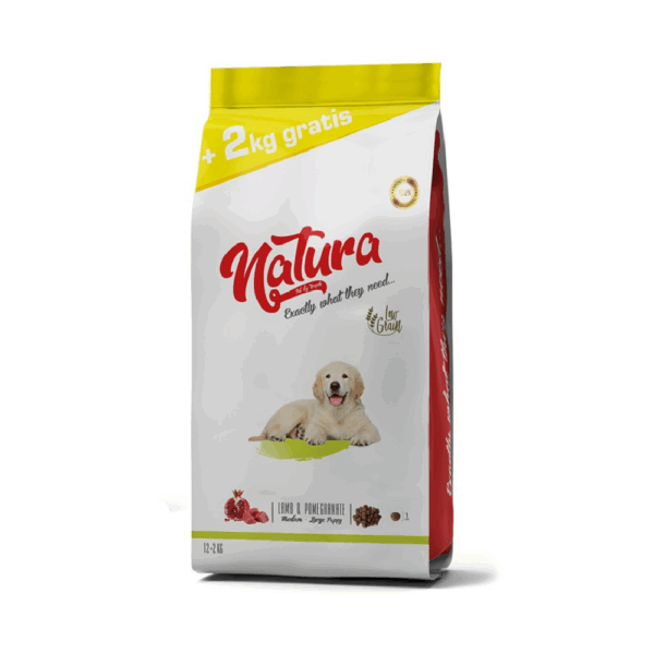 Natura Low Grain Medium Large Puppy Food With Lamb & Pomegranate 14Kg