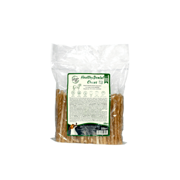 Eco Natura Pet Healthy Dental Natural Rawhide Chew Sticks 13cm , 100pcs , 550g