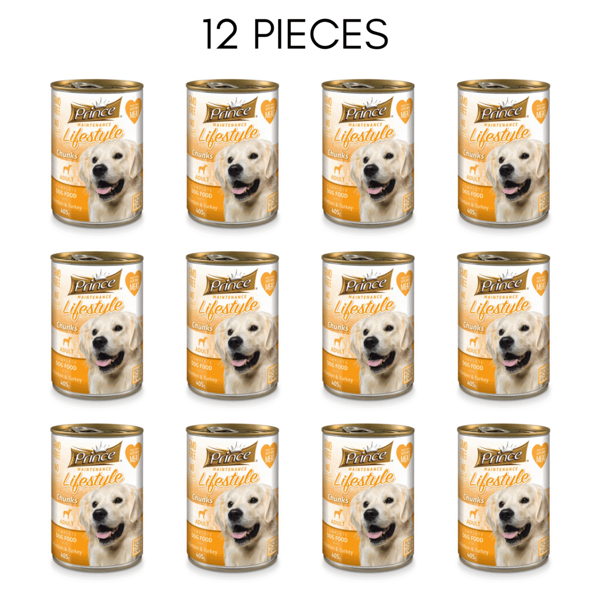 Prince Life Style Chunk Chicken Turkey 405 G - 12 Pcs