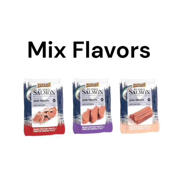 Offer Of 3 Pcs Of Dog Treats , 1 Pc Salmon Fillet Fish Shape 100G And 1 Pc Salmon Strip Dog Treat 100G , 1 Pcs Salmon Sushi 100G