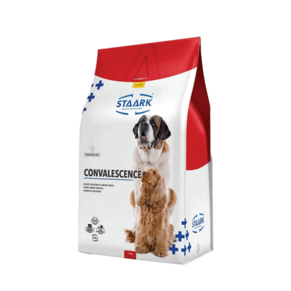 Staark Dry Health Food for Dogs, contains high-quality protein and fats, is easy to digest, is rich in essential fatty acids, and supports gut health and immunity. 1.5 kg