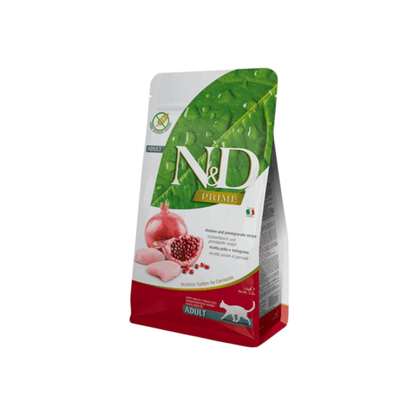 N&D Adult Dry Cat Food 1.5kg – Chicken & Pomegranate, Grain-Free Nutrition
