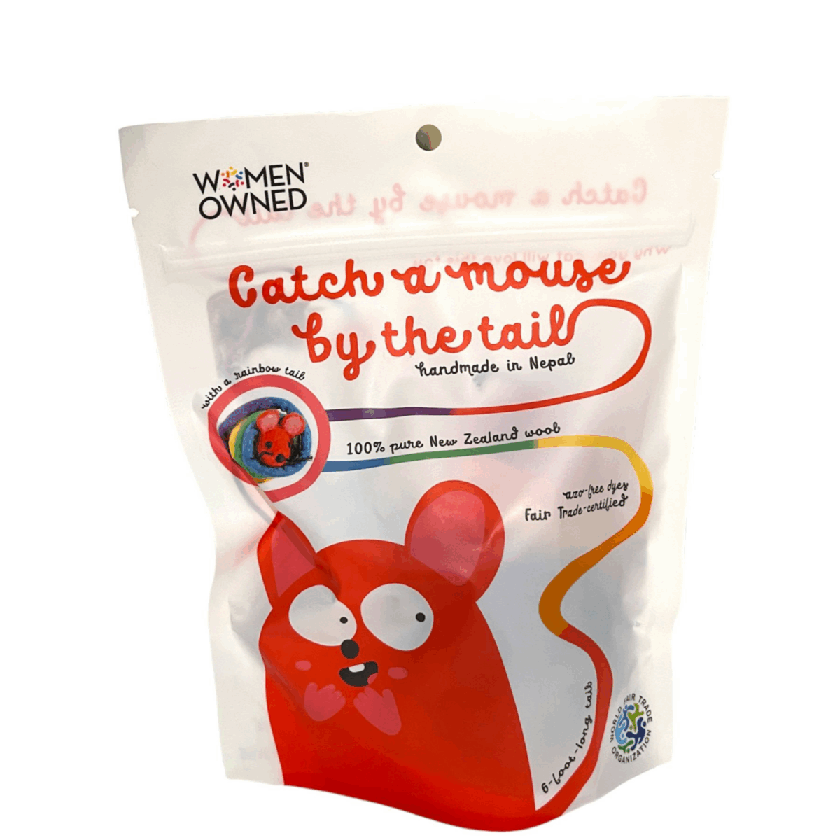 Catch A Mouse By The Tail Toy - With A 6-ft Tai