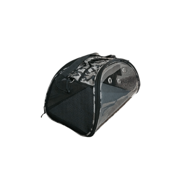Camouflage Black Pet Carrier – Practical And Breathable Comfort For Pets (28cm Height × 30cm Width × 48cm Length)