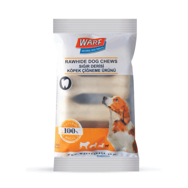 WARF RAWHIDE DOG CHEWS WHITE BONE XS 7.5 cm 4 pcs