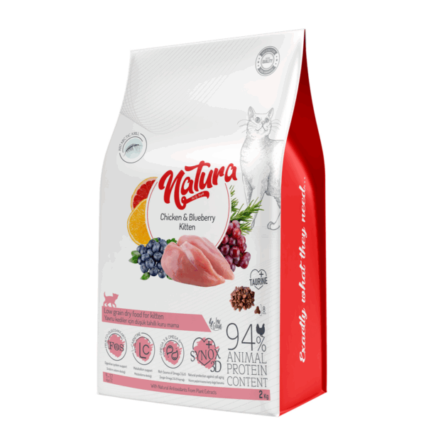 Natura Kitten Food – Chicken & Blueberry (2kg)
