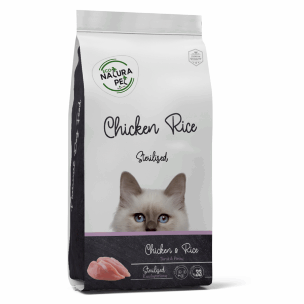 Eco Natura Sterilized Cat Food – Chicken & Rice (1.5kg)