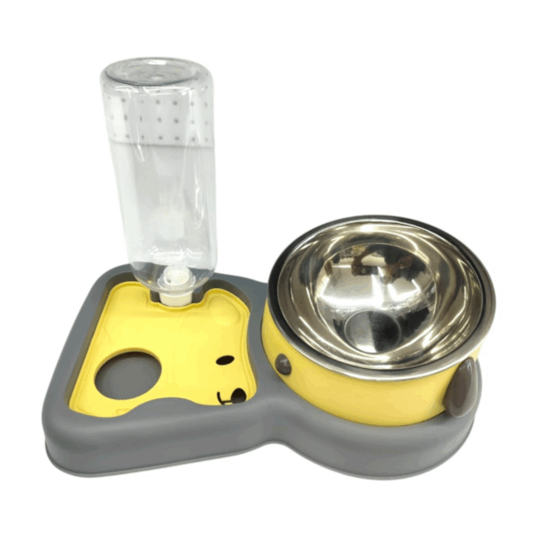 2-piece Set Consisting Of A Food Bowl And A Drinking Bottle
