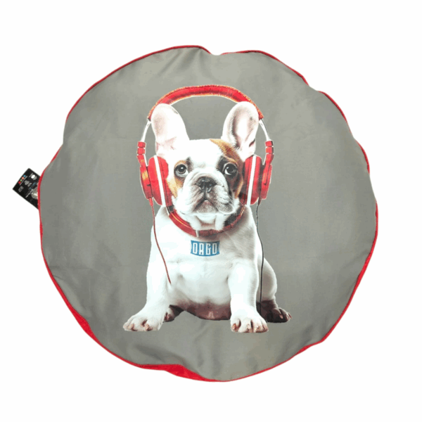 circle Dog bed , comfortable red color , Diameter 80 cm