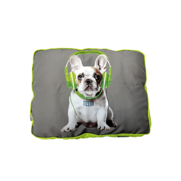 Dog bed , comfortable green color Length 65 cm Width 50 cm