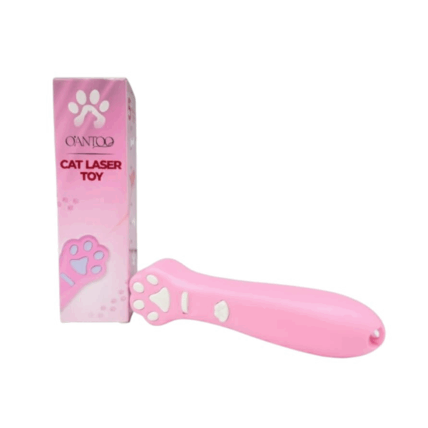 Fun Cat Laser Toy Paw-Shaped – Elegant Pink Color