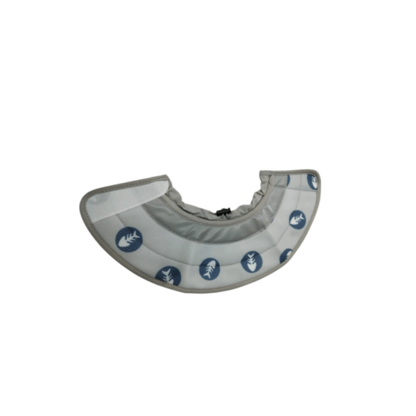 Pet recovery collar gray fish bone pattern S size