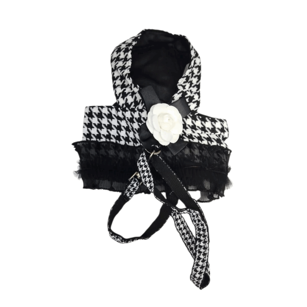 Chanel dress in elegant black and white, medium size