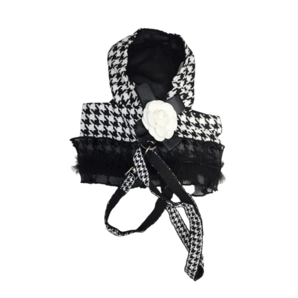 Chanel dress in elegant black and white, medium size