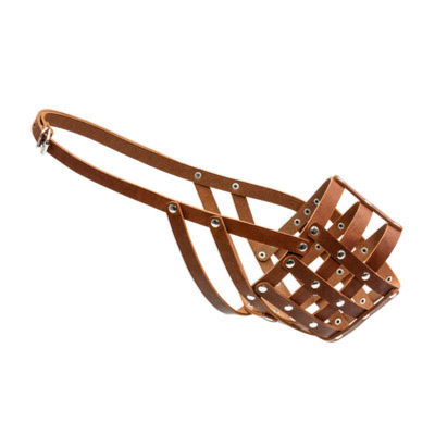 Soft muzzle made only from natural materials , Muzzle length, 11 cm