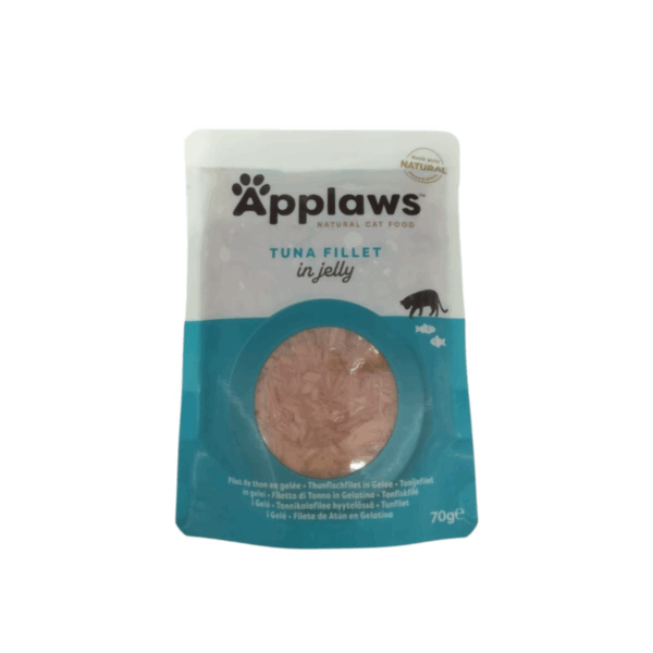 Applaws Natural Wet Cat Food Tuna Fillet in Jelly 70g – High-Protein, Grain-Free Gourmet for Cats