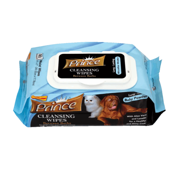 Prince Baby Powder wipes 80 pcs for pets
