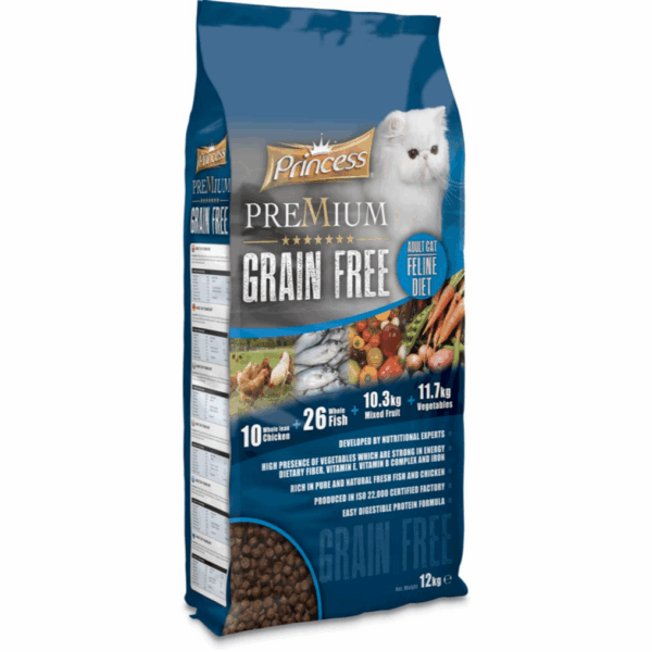 Princess Gmo Free , Grain Free , Gluten Free , Rich Natural Ingredients Such As Fresh Meat Fish, Fruit And Vegetables 12 Kg