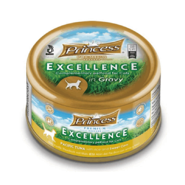Princess Excellence Pacific Tuna With Rice & Sweet Corn Cat Wet Food 70G