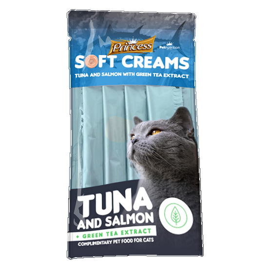Creamy Cat Treat Sticks – Tuna & Salmon, 4-Pack