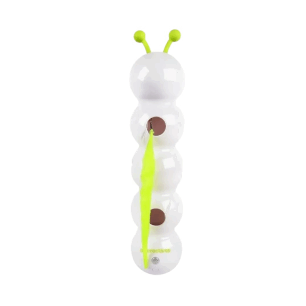 Fun Pet Toy in Caterpillar Shape with Fluffy Tail for Play and Entertainment