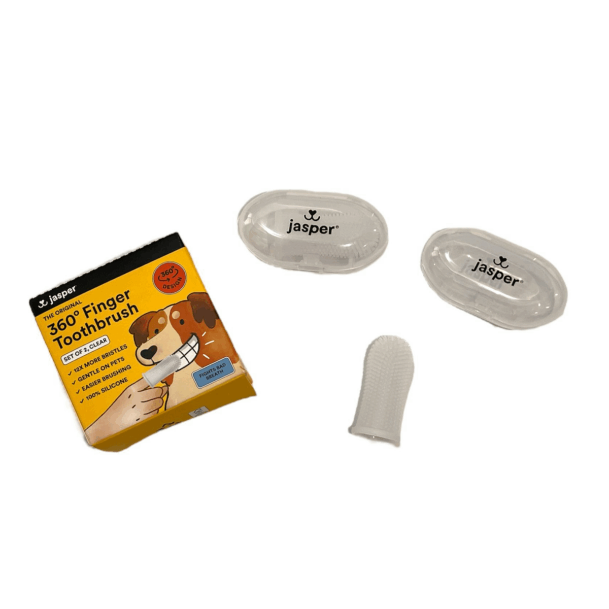 Pet Toothbrush 360º - Set Of 2 Pcs