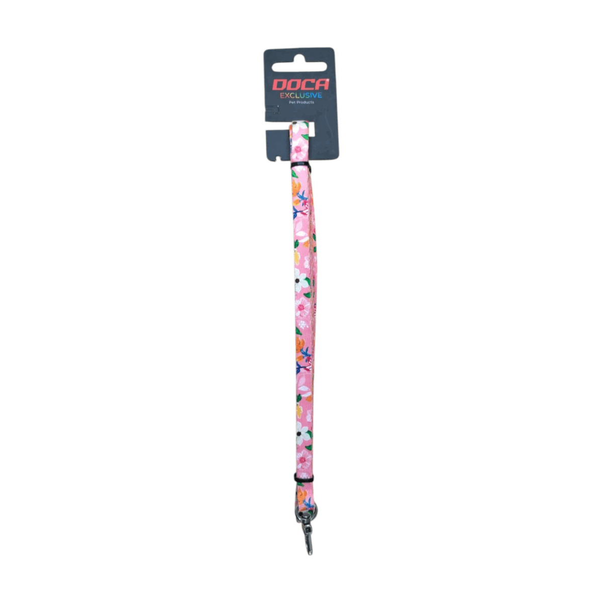 Cat leash with a distinctive floral pattern