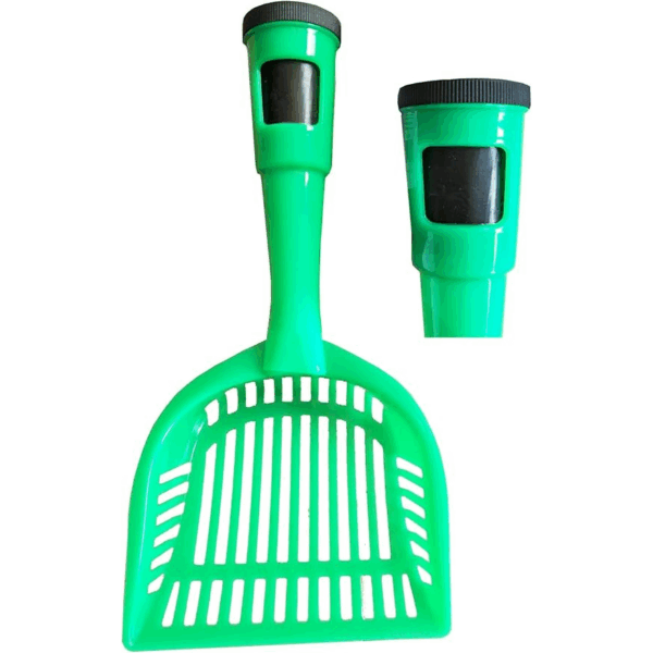 pet waste scooper - Features a Waste Bag Dispenser Built into The Handle