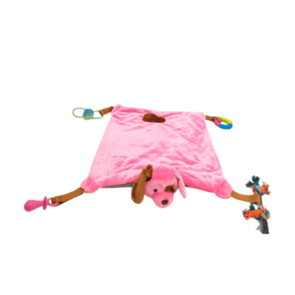 Cute & Cozy Puppy-Shaped Play Mat – Pink, Perfect for Playtime, Length 57cm Width 50cm