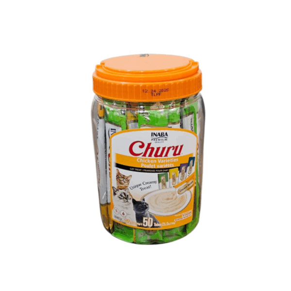 Churu Chicken Cat Treats – 50×14g Variety Pack