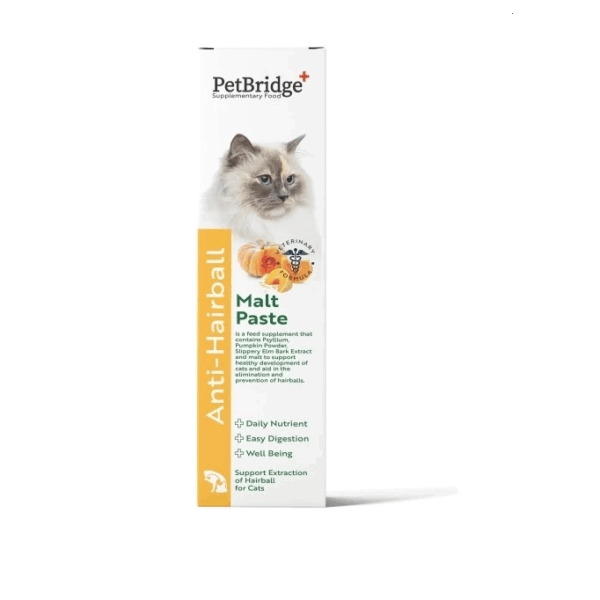 Petbridge Anti Hairball Malt Past For Cats 100 Ml