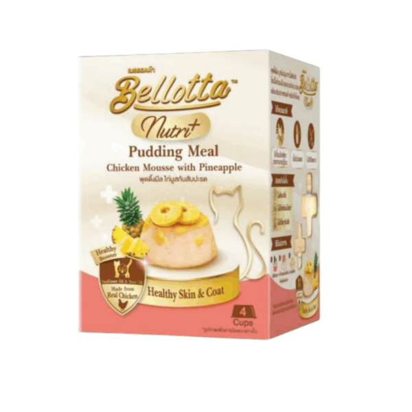Pudding Meal Chicken Mousse with Pineapple – 25g x4 Tropical-Inspired for Cats
