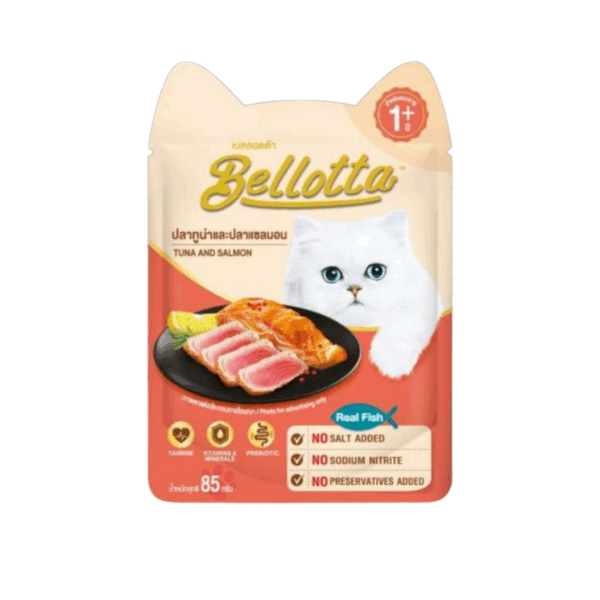 Bellotta Premium Wet Cat Food Tuna & Salmon 85g – Dual Delight for Gourmet-Loving Cats