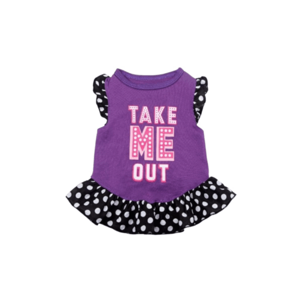 pet dress s size purple color